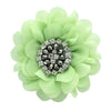 Pastel Green Chiffon Jewelled Hair Flower Clip | My Lello - 13
