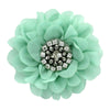 Seafoam Chiffon Jewelled Hair Flower Clip | My Lello - 16
