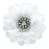 White Chiffon Jewelled Hair Flower Clip | My Lello - 18