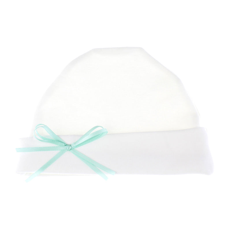Baby Cotton Beanie Hat w/ Bow