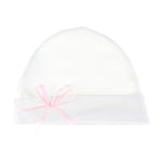 Baby Cotton Beanie Hat w/ Bow