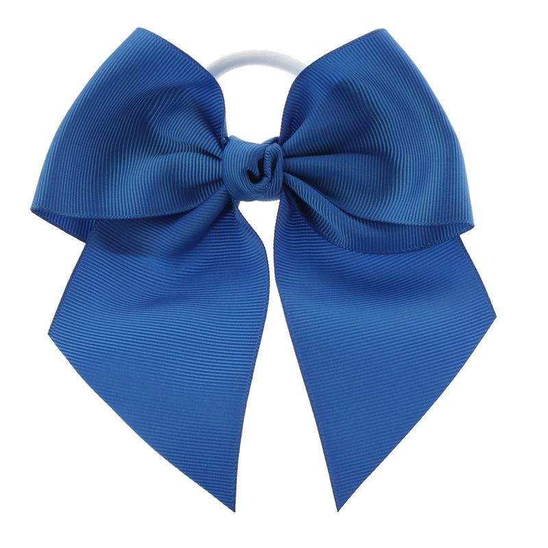 Mia Spirit Ribbon Cluster Ponytailer - Navy, Royal + Light Blue Navy Blue/Royal Blue/Light Blue