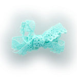 Aqua Petite Lace Baby Hair Clippie | My Lello - 7