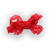 Red Petite Lace Baby Hair Clippie | My Lello - 6