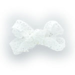 White Petite Lace Baby Hair Clippie | My Lello - 4
