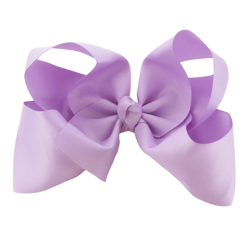 BellO Girls Hair Ribbons - White, Lilac, Purple - 6 PCS. (41233)