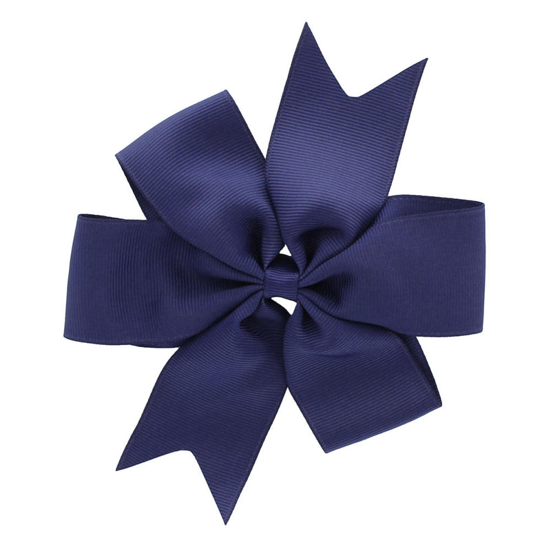 Navy Large Pinwheel Hair-Bow | My Lello - 14