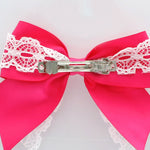  Satin/Lace Tails Down Hair-Bow | My Lello - 2