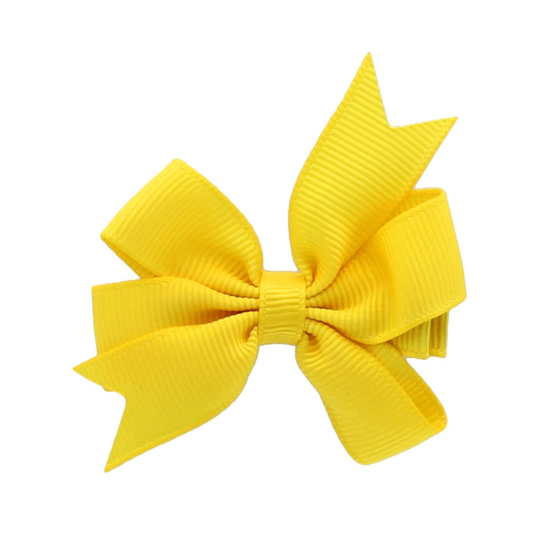 Yellow Small Pinwheel Hair-Bow | My Lello - 21