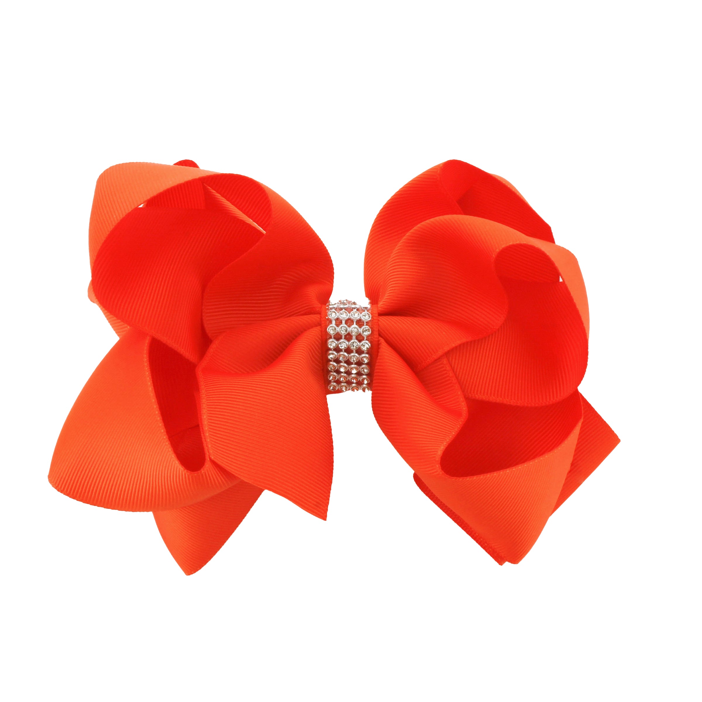 Orange Rhinestone Bow — Quatro Apparel Inc