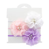 Preemie Baby Chiffon Flower Layette Headbands 3-pack | My Lello - 1
