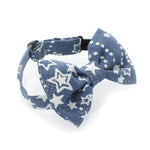 Baby Printed Denim Adjustable Pre-Tied Bow Tie