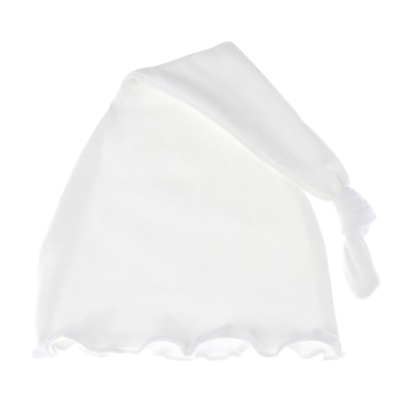 Baby Ruffle Knotted Tail Cotton Beanie Hat