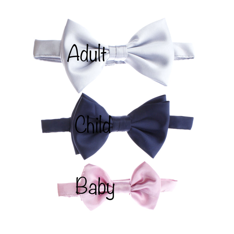 Baby Satin Adjustable Pre-Tied Bow Tie