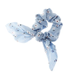 Printed Knotted Tails Hair Scrunchie