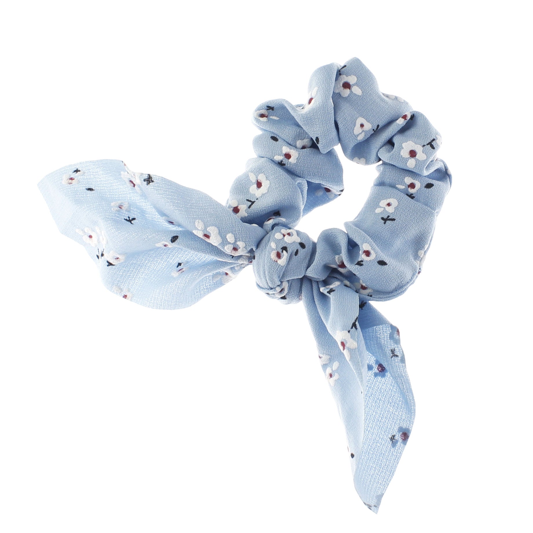 Printed Knotted Tails Hair Scrunchie My Lello