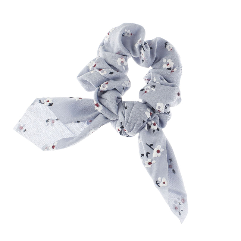 Printed Knotted Tails Hair Scrunchie