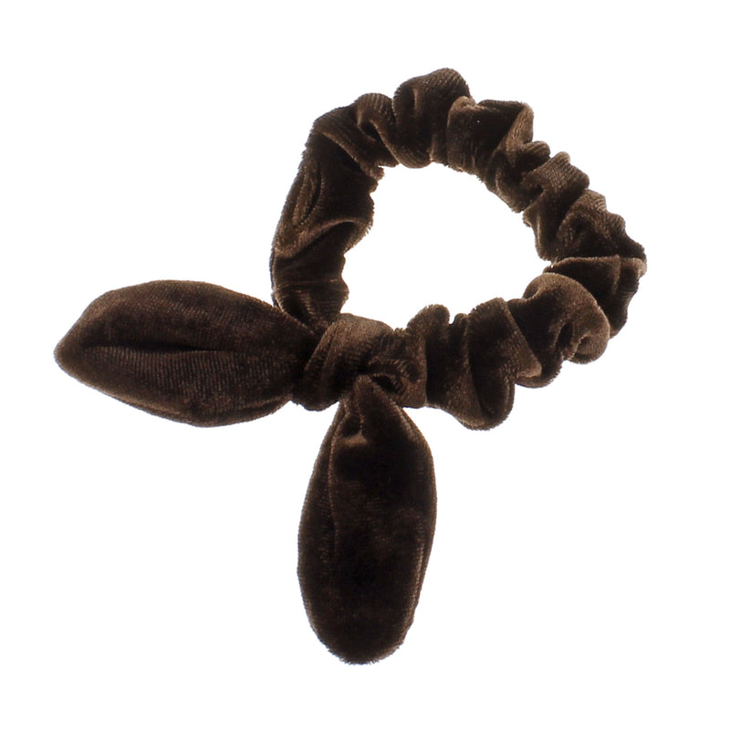 Velvet Knotted Bunny Ear Hair Scrunchie