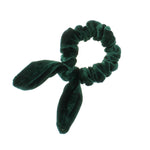 Velvet Knotted Bunny Ear Hair Scrunchie
