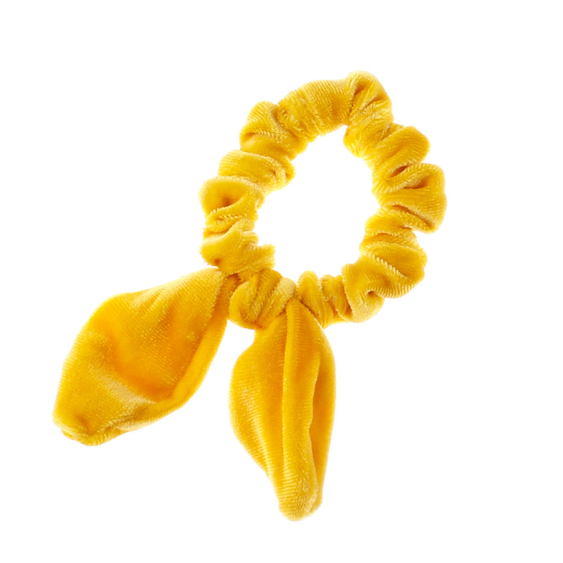 Velvet Knotted Bunny Ear Hair Scrunchie