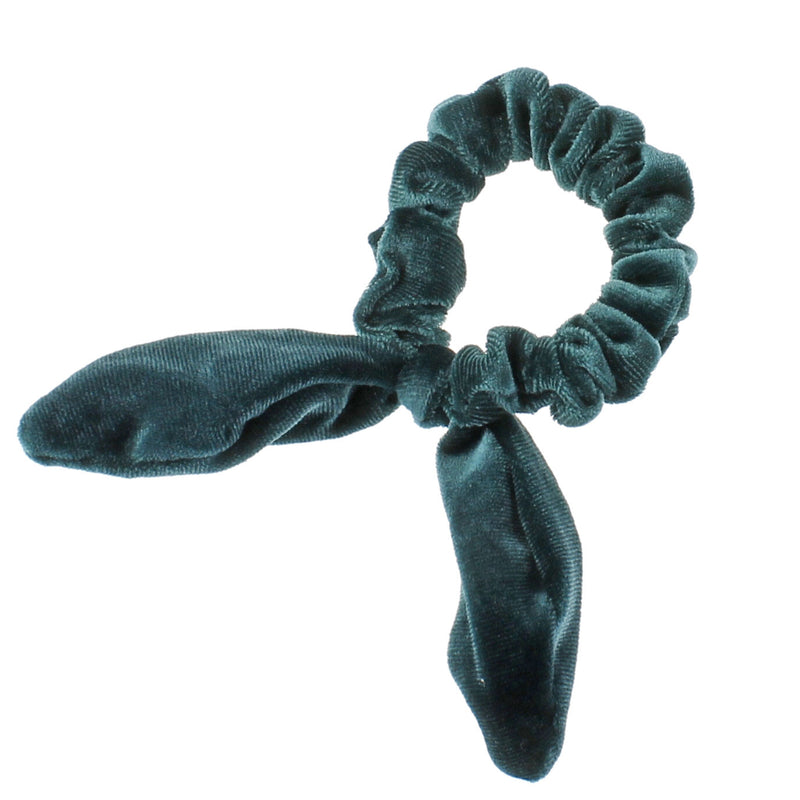 Velvet Knotted Bunny Ear Hair Scrunchie