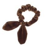 Velvet Knotted Bunny Ear Hair Scrunchie