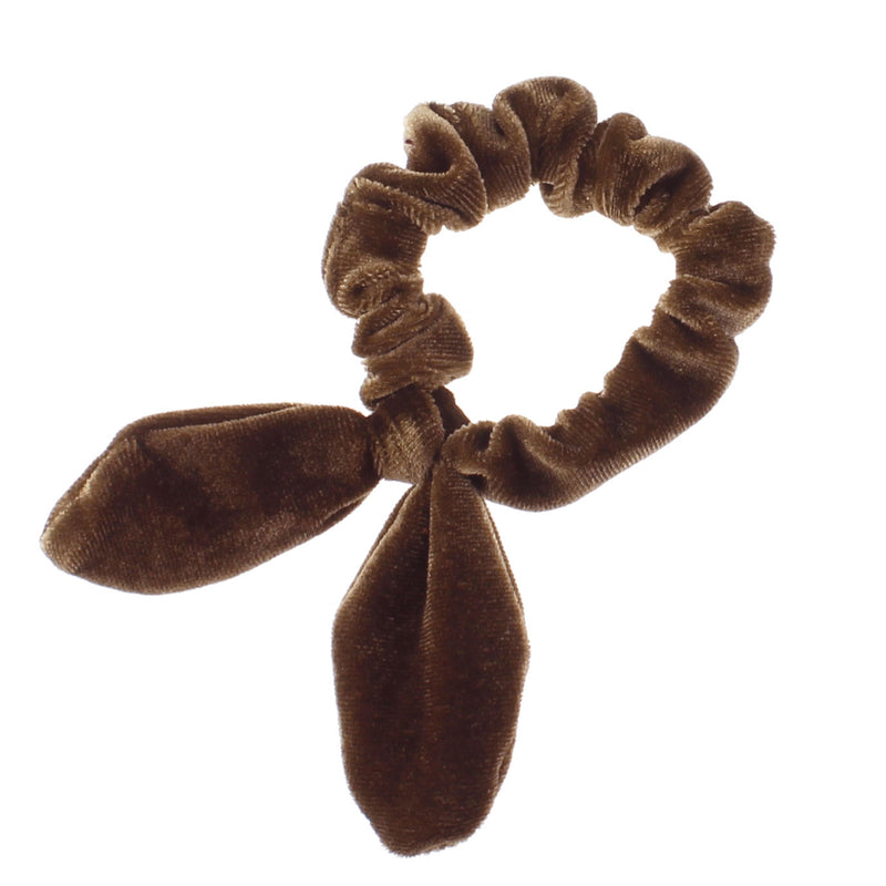 Velvet Knotted Bunny Ear Hair Scrunchie
