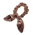 Velvet Knotted Bunny Ear Hair Scrunchie