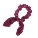 Velvet Knotted Bunny Ear Hair Scrunchie