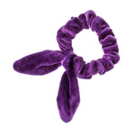 Velvet Knotted Bunny Ear Hair Scrunchie