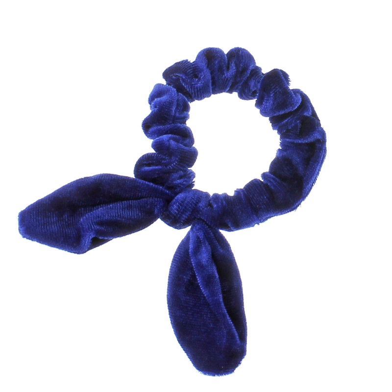 Velvet Knotted Bunny Ear Hair Scrunchie