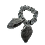 Velvet Knotted Bunny Ear Hair Scrunchie