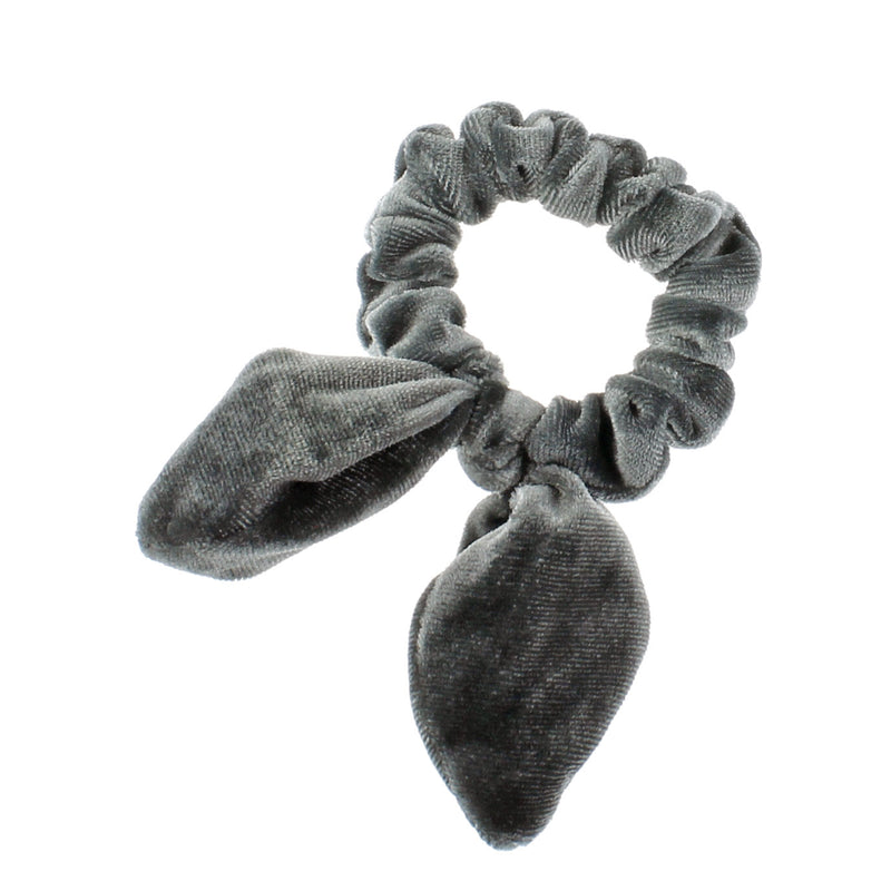 Velvet Knotted Bunny Ear Hair Scrunchie