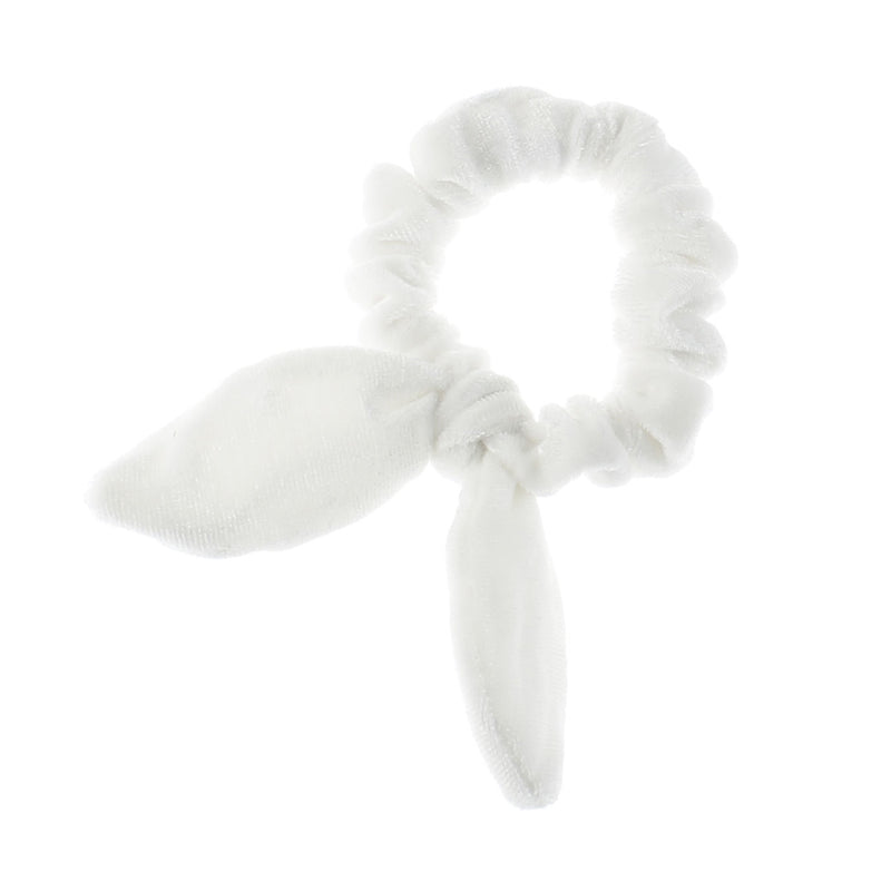Velvet Knotted Bunny Ear Hair Scrunchie