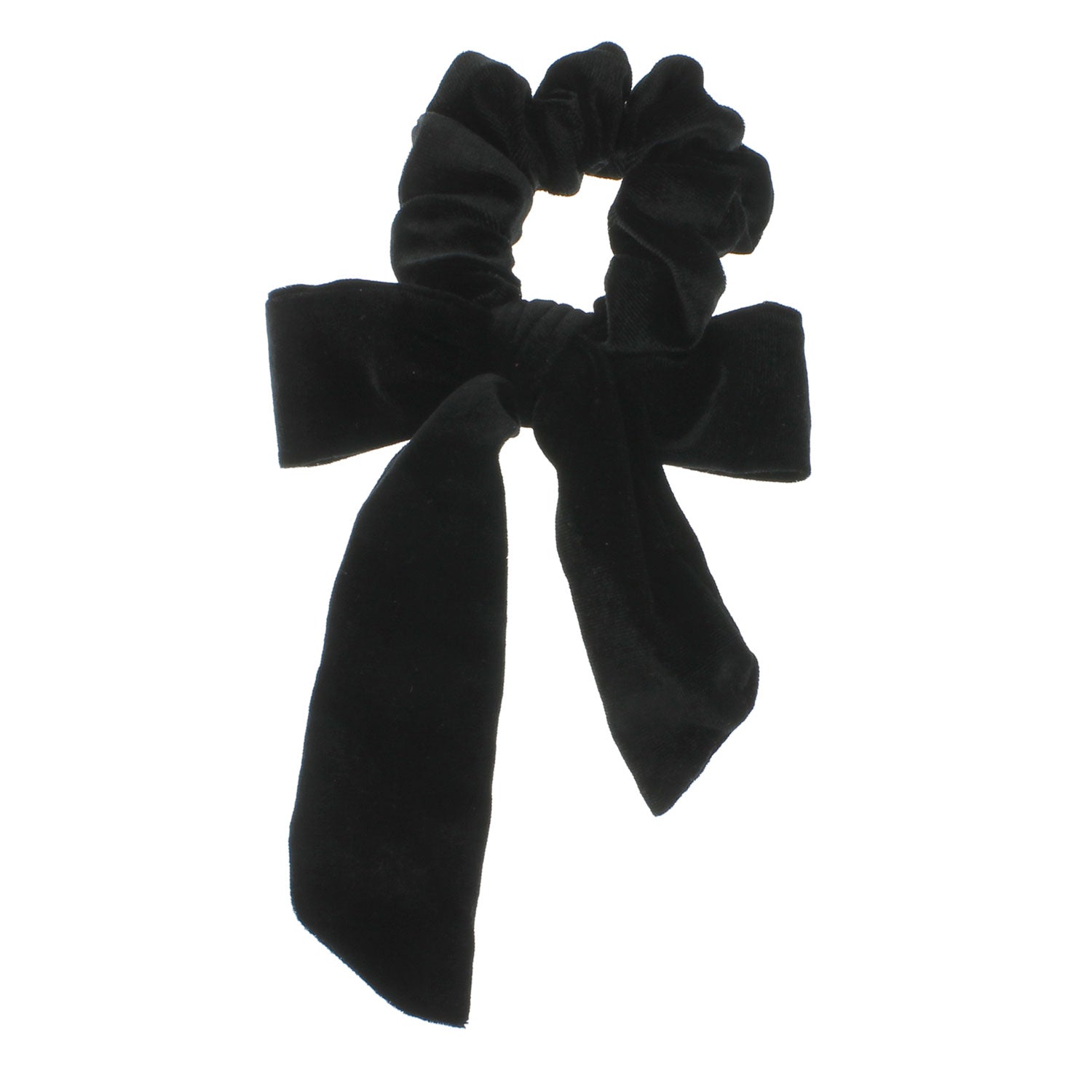 velvet bow knot scrunchies falling tail hair tie scrunchy –