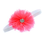 Bubblegum Pink Baby Frayed Ballerina Flower Headband | My Lello - 6
