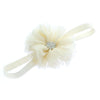 Ivory Baby Frayed Ballerina Flower Headband | My Lello - 3