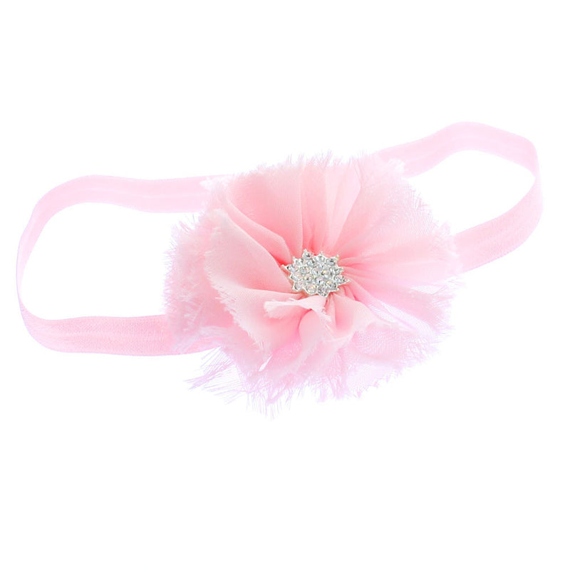 Light Pink Baby Frayed Ballerina Flower Headband | My Lello - 1