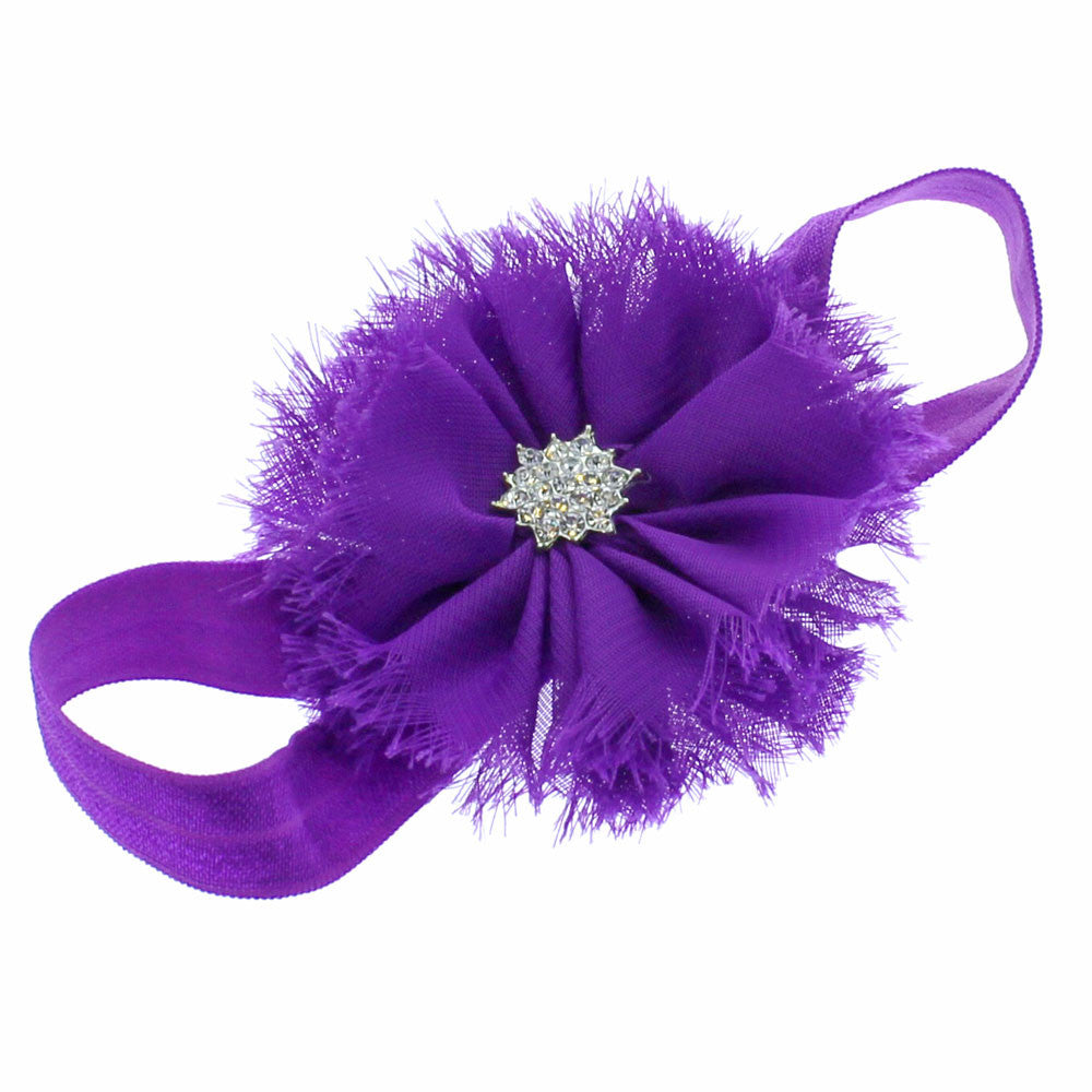 Purple flower clearance hair band