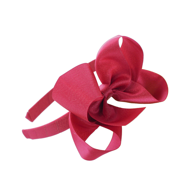 Girls Shimmer Bow Headband