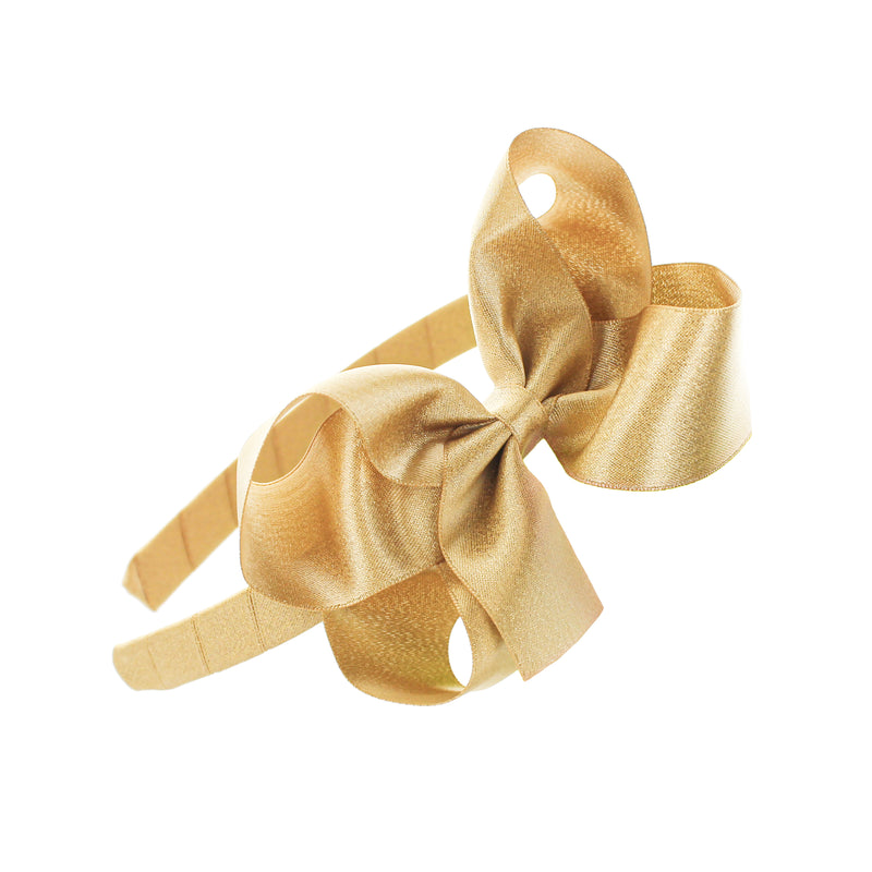 Girls Shimmer Bow Headband