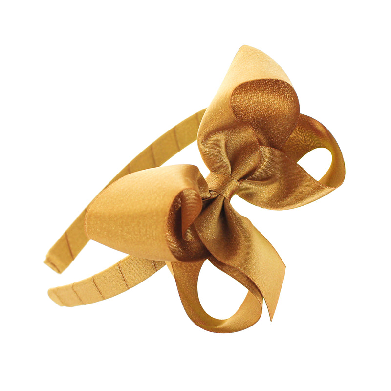 Girls Shimmer Bow Headband