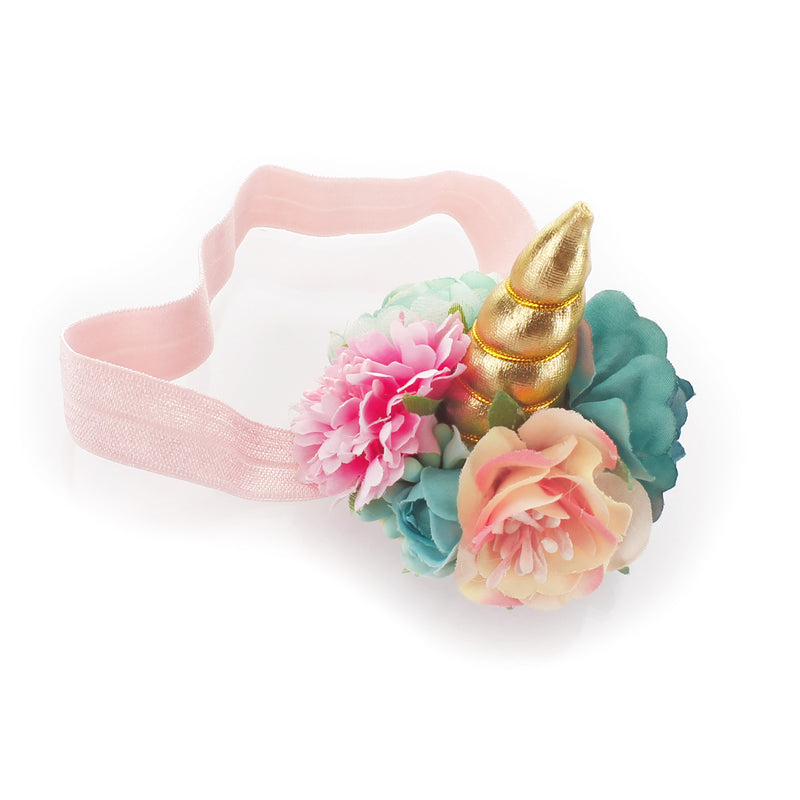 Baby Soft Floral Unicorn Headband