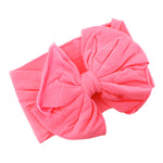 Baby/Toddler Wide Nylon Headbands w/ Bow