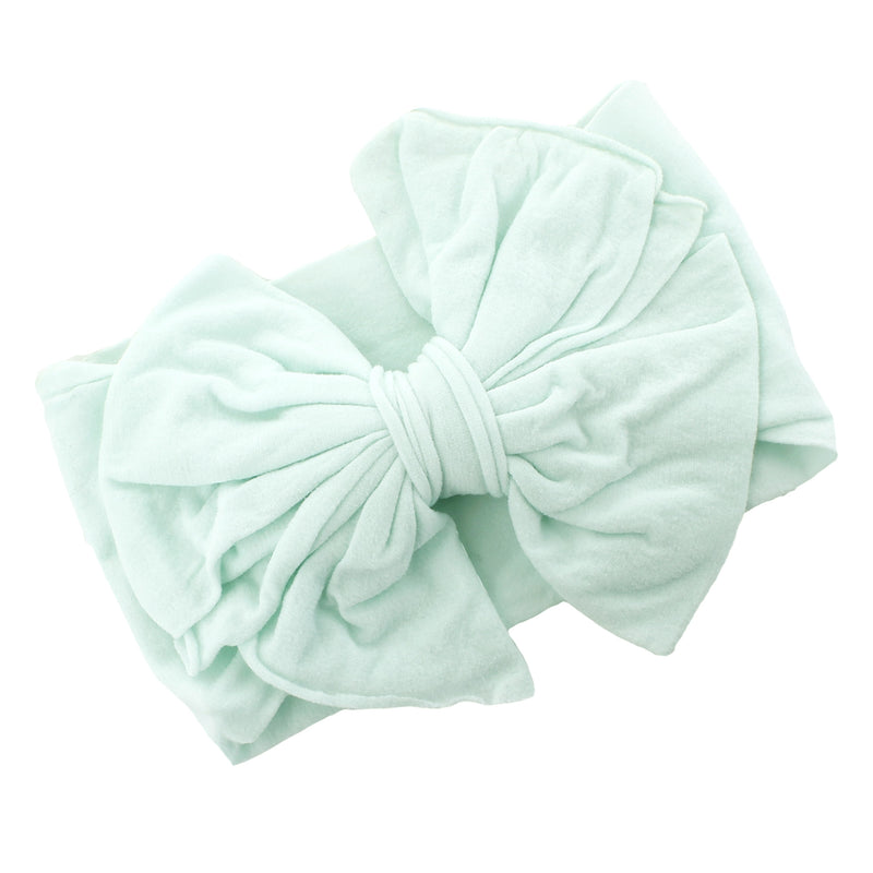 Baby/Toddler Wide Nylon Headbands w/ Bow