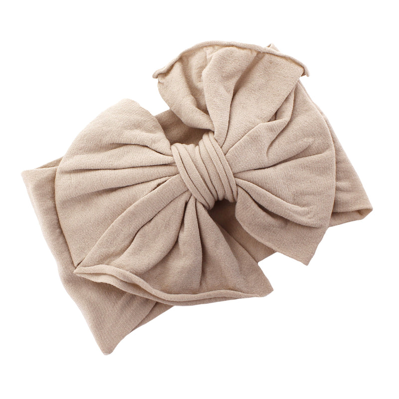 Baby/Toddler Wide Nylon Headbands w/ Bow